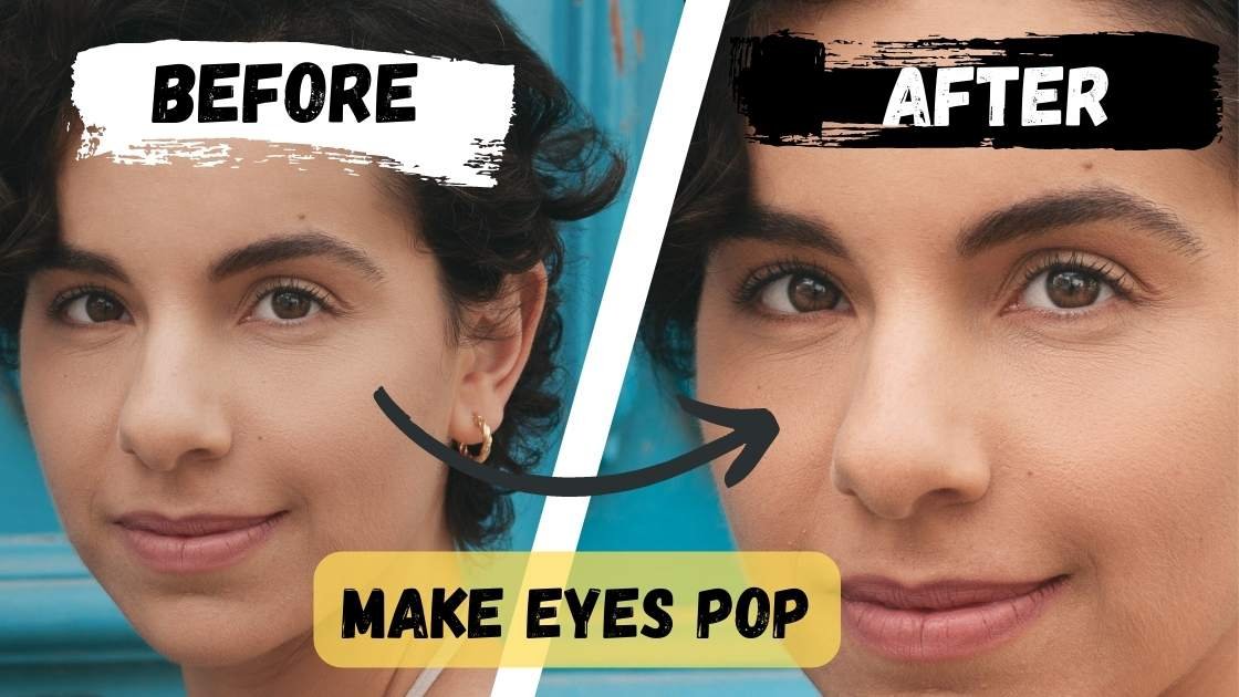 how to make eyes pop and brighter in photoshop